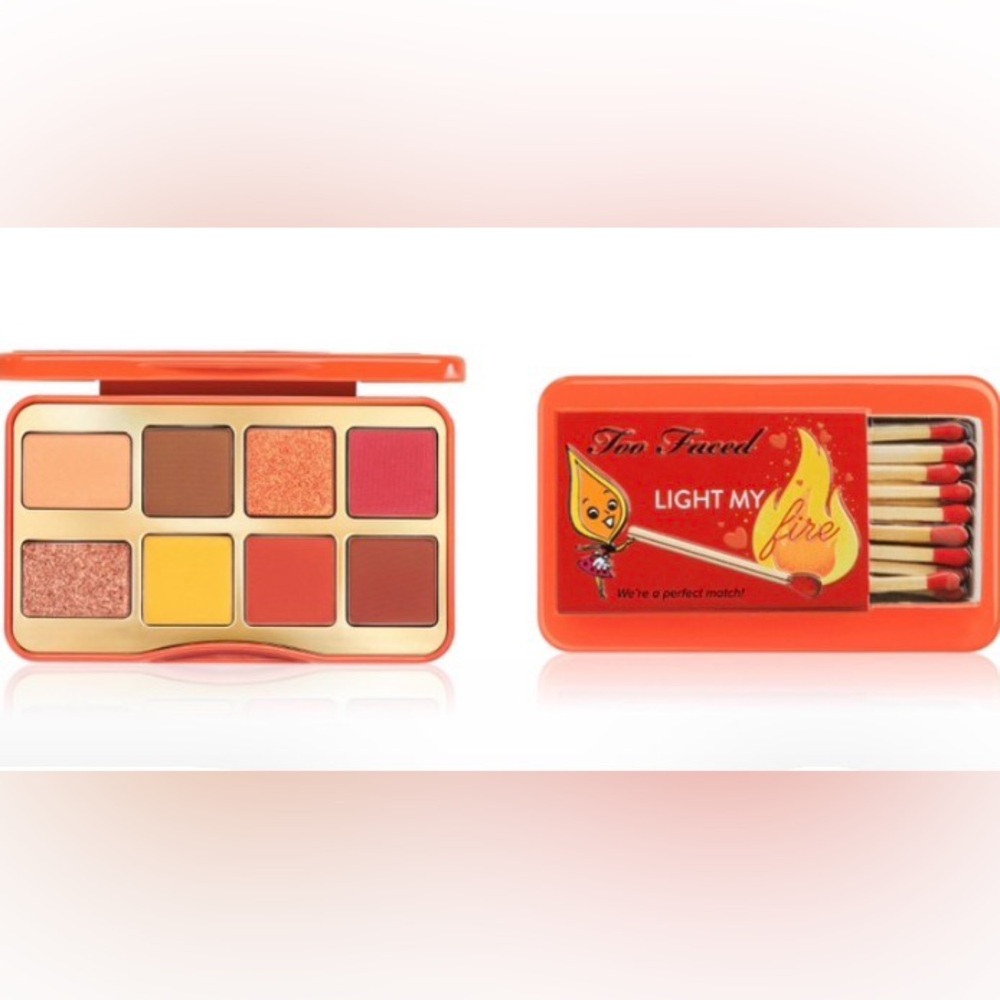 Too Faced Light My Fire Eyeshadow Palette - Bold Red and Orange Hues